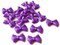 16 26mm Purple Bow Beads Plastic Beads Bow Knot Beads Acrylic Beads Big Beads